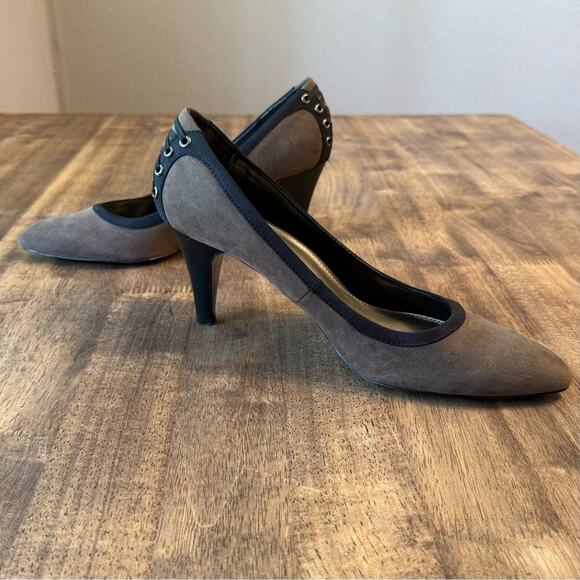 Liz Claiborne Women’s Remi Pointy-Toe Lace-Up Detail Heel Shoe Brown Size 10 - Picture 7 of 9